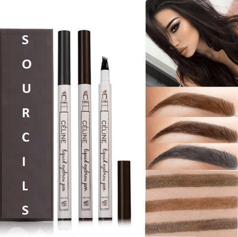 CÉLINE™ Feutre à Sourcils à Pointe de Fourche Imperméable