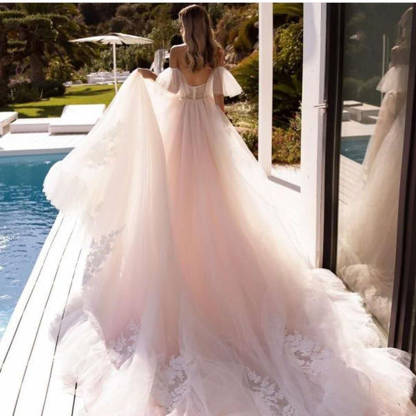 Robe De Mariée Bohème Chic Avec Manches