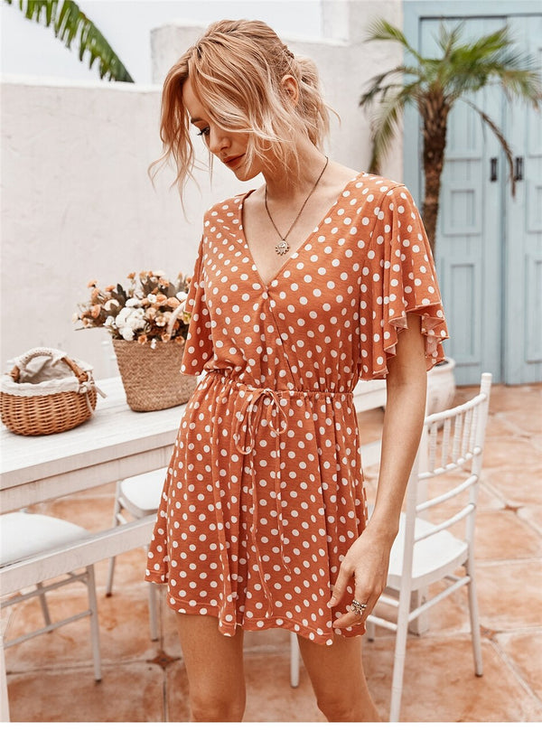 Robe Bohème à Pois