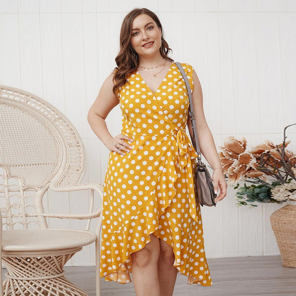 robe D'Été Asymétrique Grande Taille