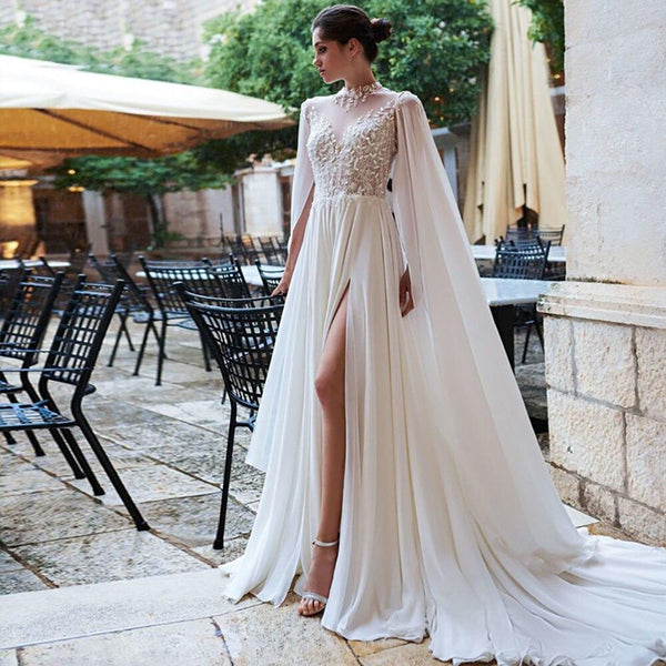 Robe De Mariée Bohème Avec Dentelle