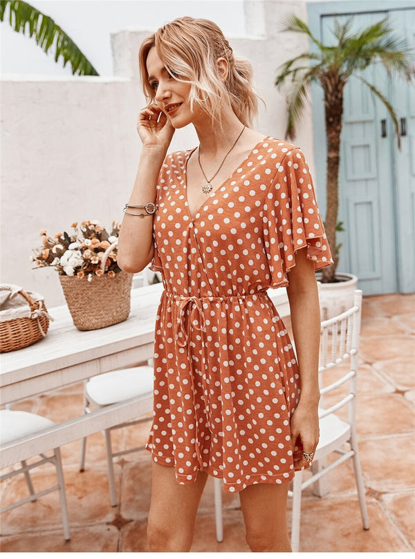 Robe Bohème à Pois