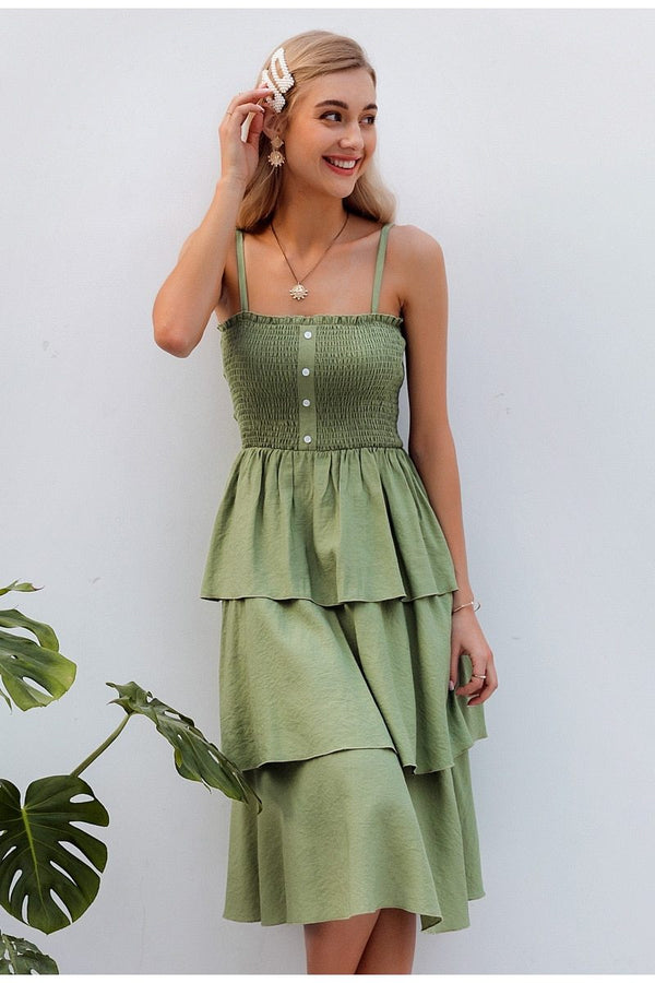 Robe Verte Bohème