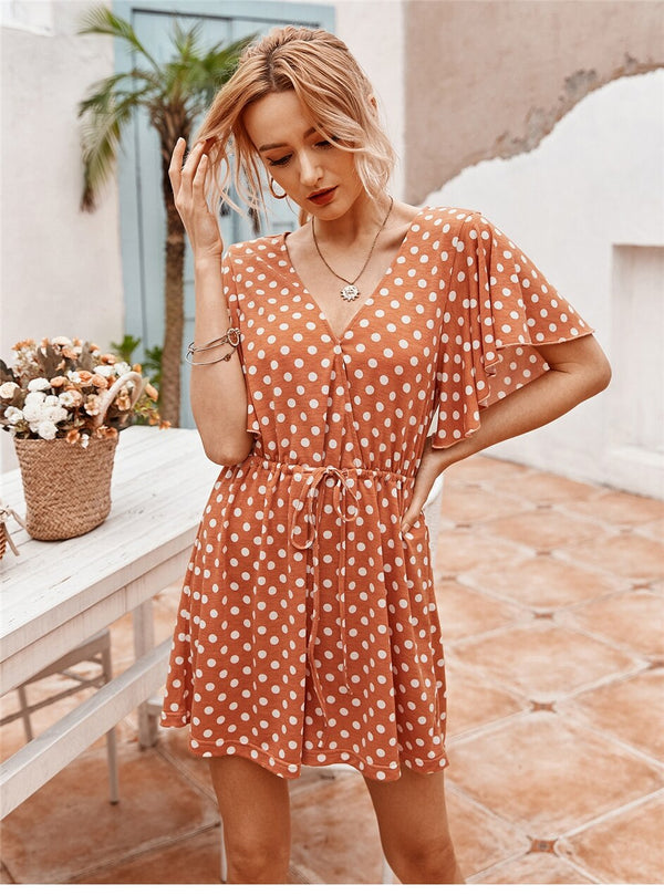 Robe Bohème à Pois