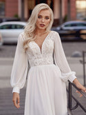 Robe De Mariée Fluide Bohème Chic