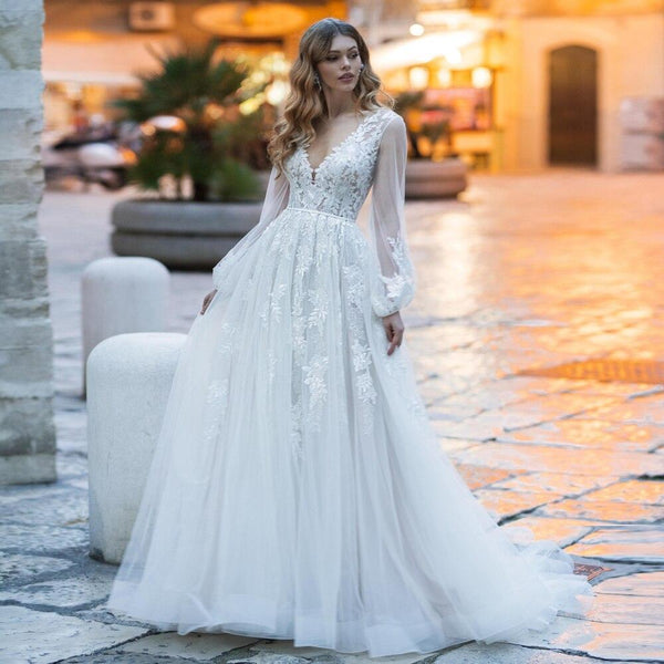 Robe De Mariée A Dentelle