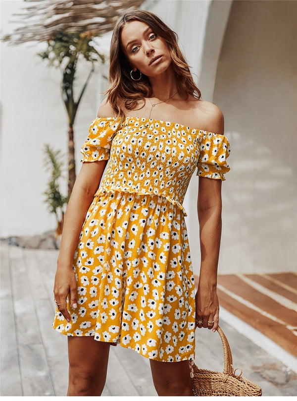 Robe Bohème Épaule Dénudée