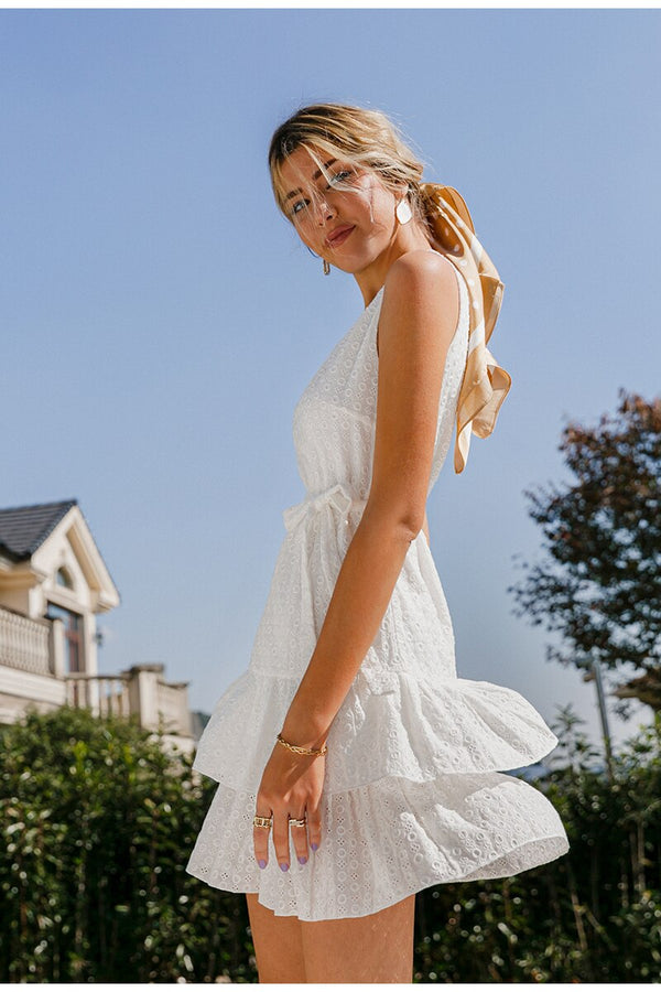 Robe Blanche Chic Bohème