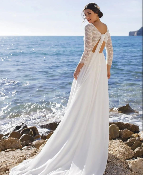 Robe De Mariée Bohème Fluide