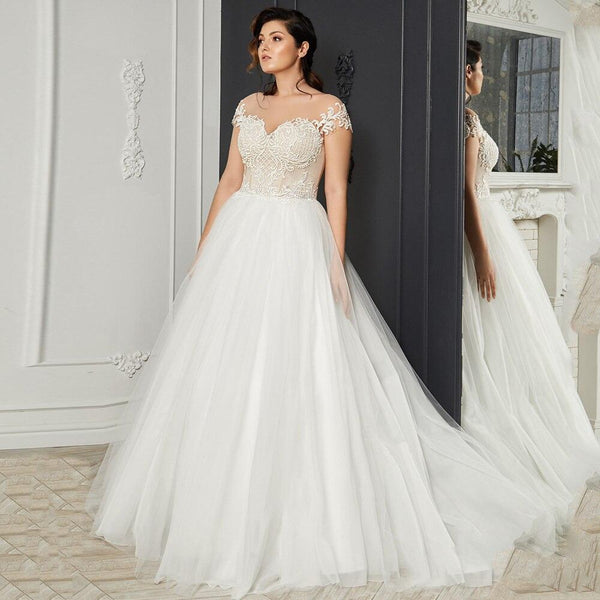 Robe De Mariée Grande Taille Blanche