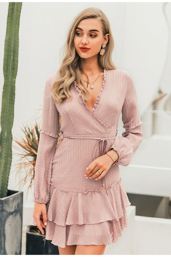 Robe Bohème Chic Rose Pale