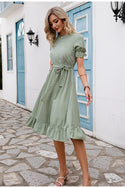 Robe Verte Longue Bohème