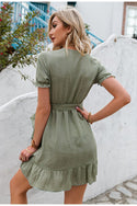 Robe Verte Bohème Chic