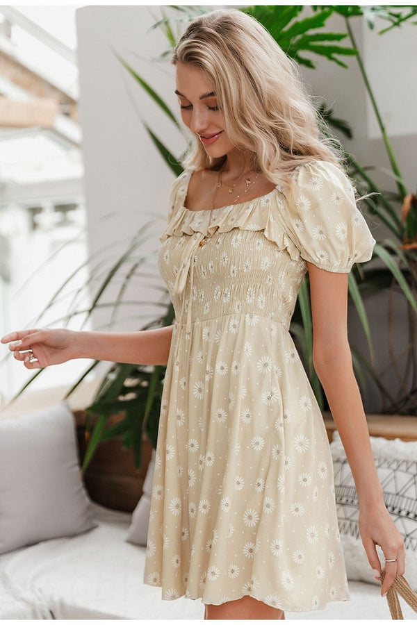 Robe Beige Bohème