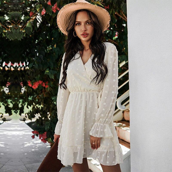 Robe Blanche Femme Bohème