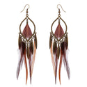 Boucle D'Oreille Femme Plume