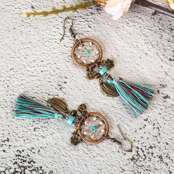 Boucles D'Oreilles Plume Femme
