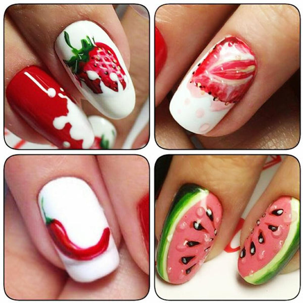 Stickers d'ongles - Nail Art - Fun - Fruits - Cupcakes & cie