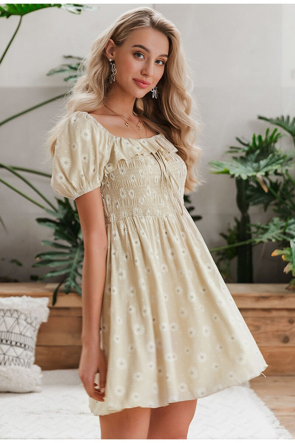Robe Beige Bohème