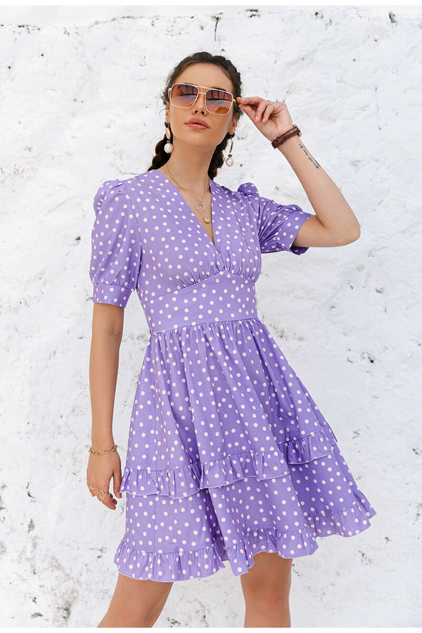 Robe Bohème Chic Violette