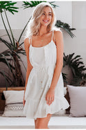 Robe Bohème Chic Courte Blanche