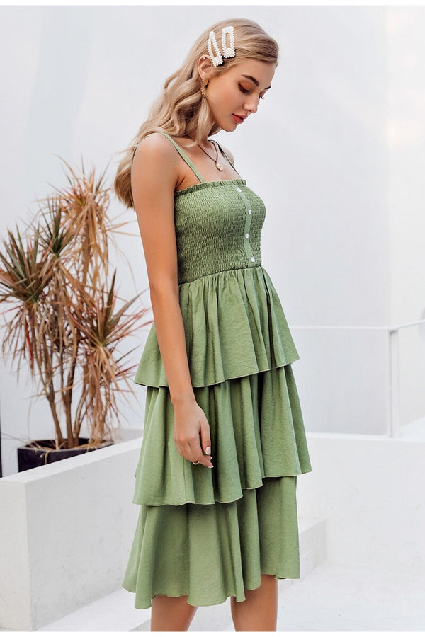 Robe Verte Bohème