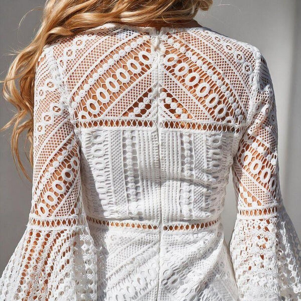 Robe Bohème Blanche Romantique