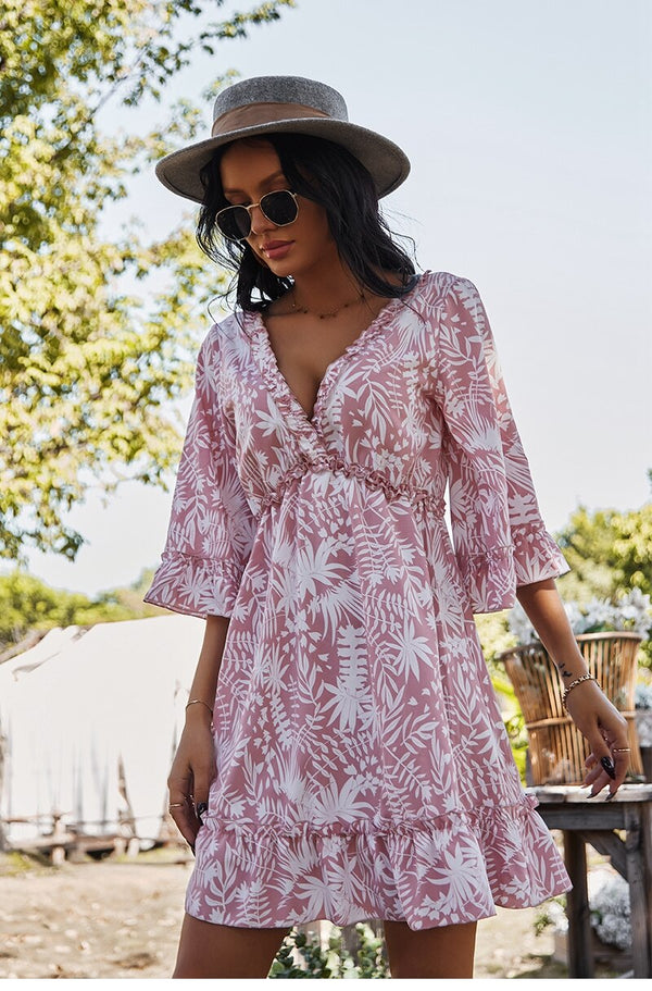 Robe Bohème Rose Pastel