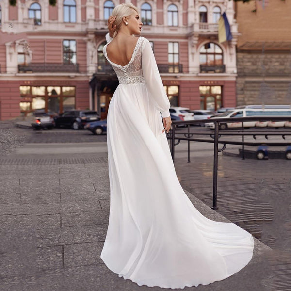 Robe De Mariée Fluide Bohème Chic