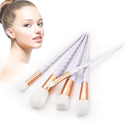Set de 10 Pinceaux de Maquillage Licorne blancs et Or
