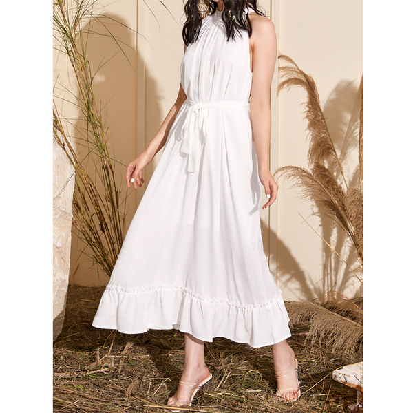 Robe Bohème  Chic Longue Blanche
