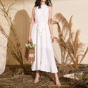 Robe Bohème  Chic Longue Blanche