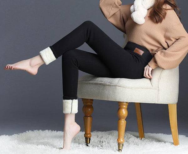 Legging en laine Polaire Femme pour Hiver