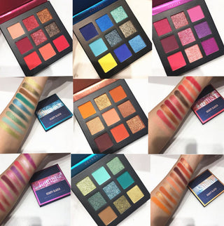 Palette colorée - 9 Ombres à paupières Madame Cosmetique Jupiter 