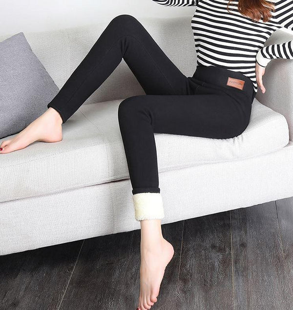 Legging en laine Polaire Femme pour Hiver