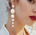 Boucles d'oreilles à perles élégantes