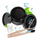 Poudre de blanchiment dentaire au charbon actif naturel Beauté Produit Poudre + Brosse à dents 