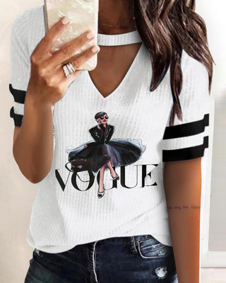 Haut en maille côtelée à imprimé graphique et lettre