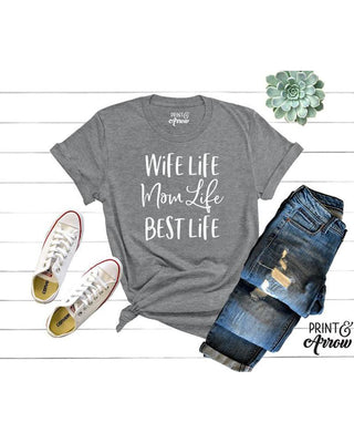 T-shirt décontracté à imprimé lettre pour la fête des mères