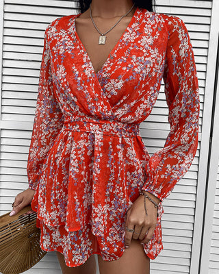 Ditsy - Robe décontractée à volants et imprimé floral