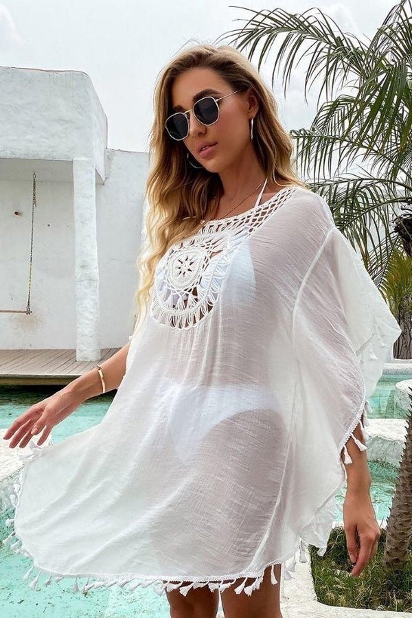 Caftan Plage Crochet Bohème
