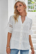 Chemise Blanche Bohème Broderie