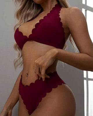 Ensemble de bikini dos nu à dos nu et licou uni