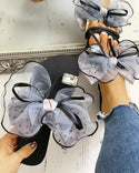 Sandales antidérapantes avec nœud papillon pour femmes