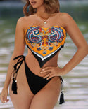 Ensemble de bikini mouchoir à motif cachemire à motif cachemire