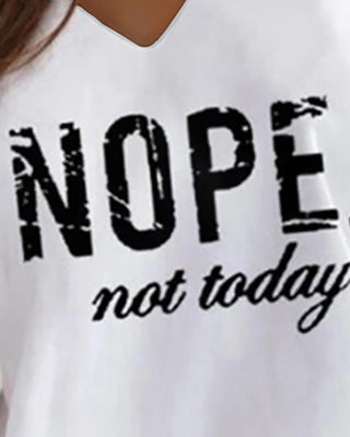 Haut à manches longues imprimé lettre découpée sur le devant