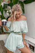 Ensemble Bohème Col Bardot - S