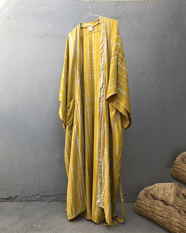 Couverture longue à nouer à manches chauve-souris