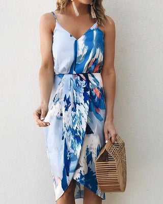 Robe camisole décontractée à imprimé numérique