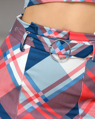 Ensembles de jupes et jupes à imprimé grille